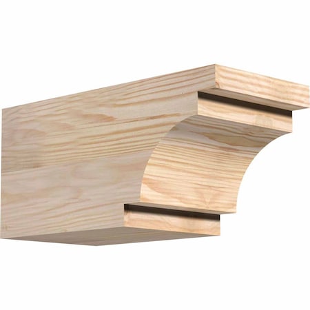 Ekena Millwork Mediterranean Smooth Rafter Tail, Douglas Fir, 5 1/2"W x 6"H x 12"L RFT06X06X12MED00SDF